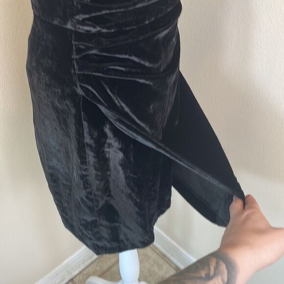 House of Harlow 1960 black velvet mini dress nwt - Picture 5 of 9